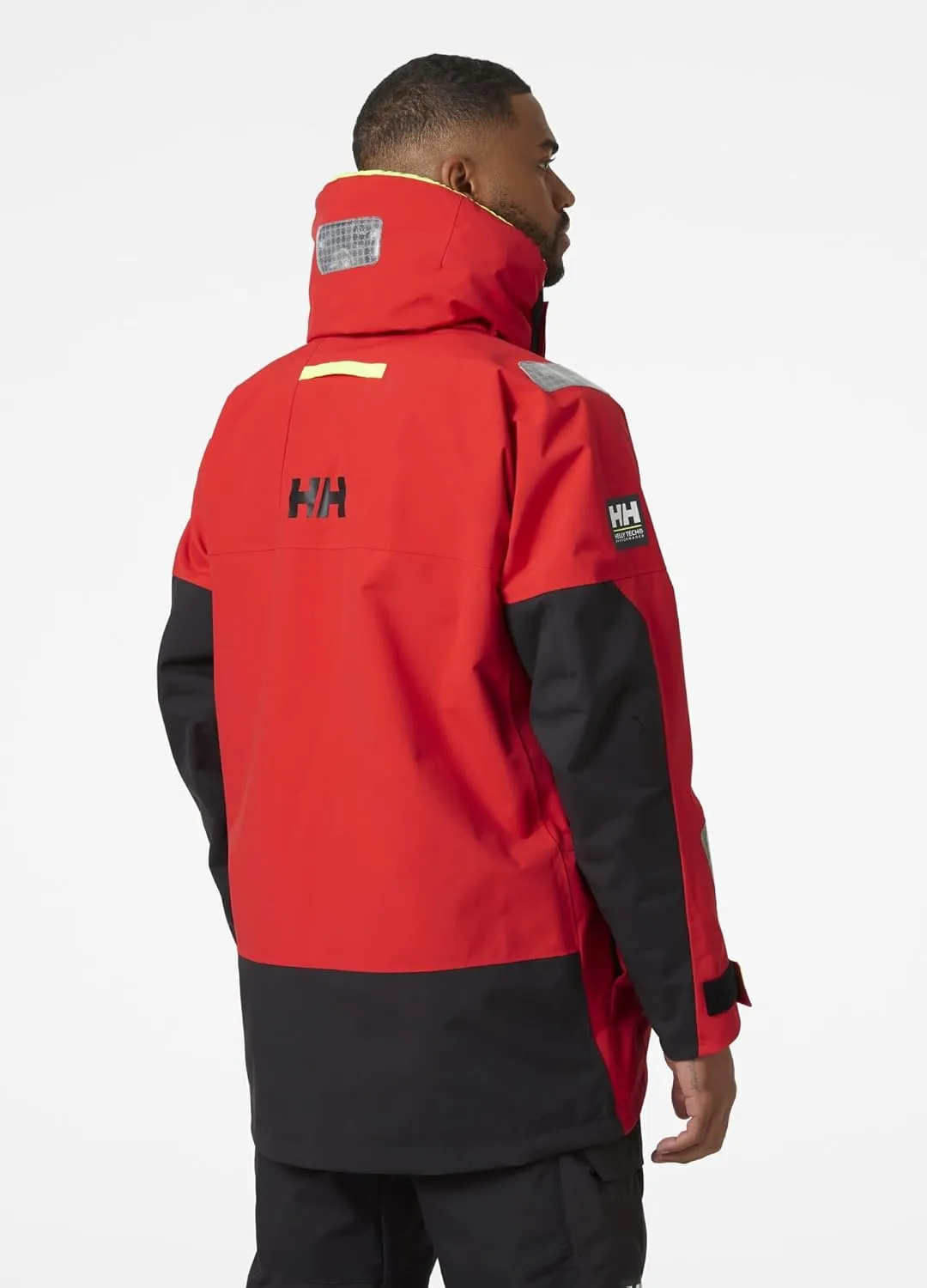 Helly-Hansen Skagen Waterproof Jackets for Men Featuring Windproof Sailing Fabric and Packable Neon Yellow Hood