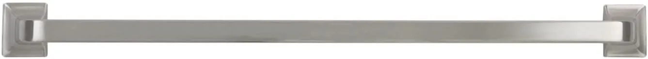 Hickory Hardware 1 Pack Solid Core Kitchen Cabinet Pulls, Luxury Cabinet Handles, Hardware for Doors & Dresser Drawers, 12 Inch Hole Center, Satin Nickel, Forge Collection