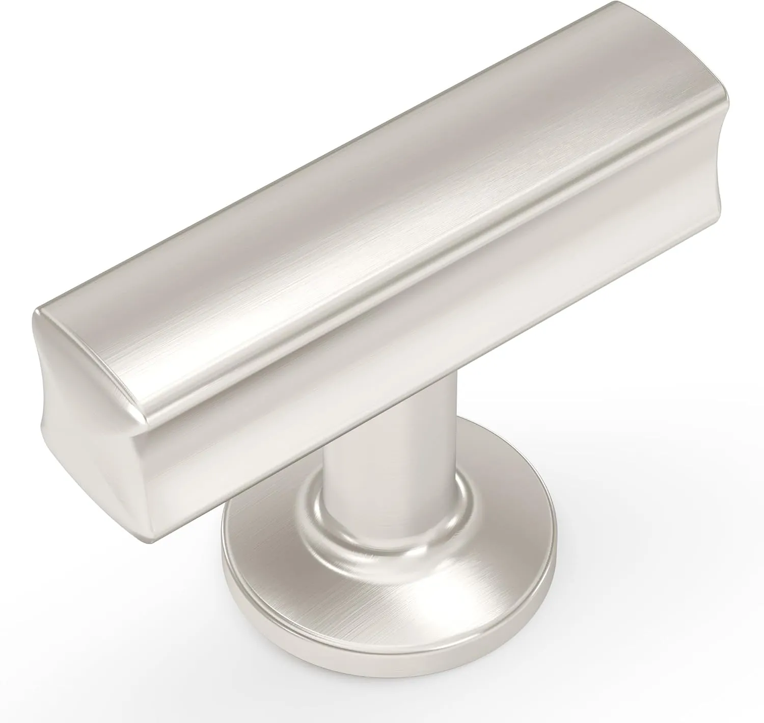 Hickory Hardware 10 Pack Kitchen Cabinet Knobs, Quality Drawer and Dresser Knob, Handle Pulls for Cabinet Doors, Bathroom Drawers, 1-15/16 Inch, Satin Nickel, Woodward Collection