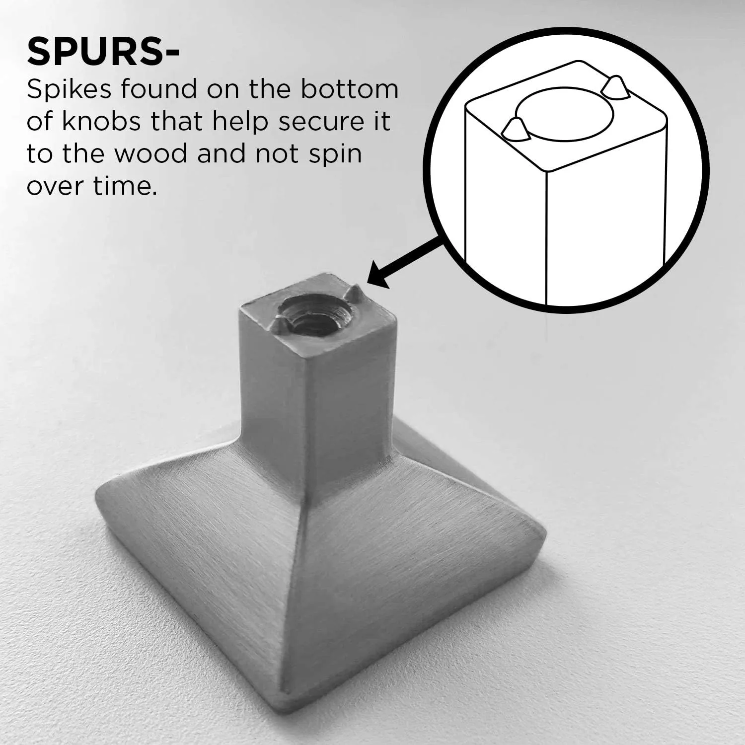 Hickory Hardware 10 Pack Kitchen Cabinet Knobs, Quality Drawer and Dresser Knob, Handle Pulls for Cabinet Doors, Bathroom Drawers, 1-15/16 Inch, Satin Nickel, Woodward Collection