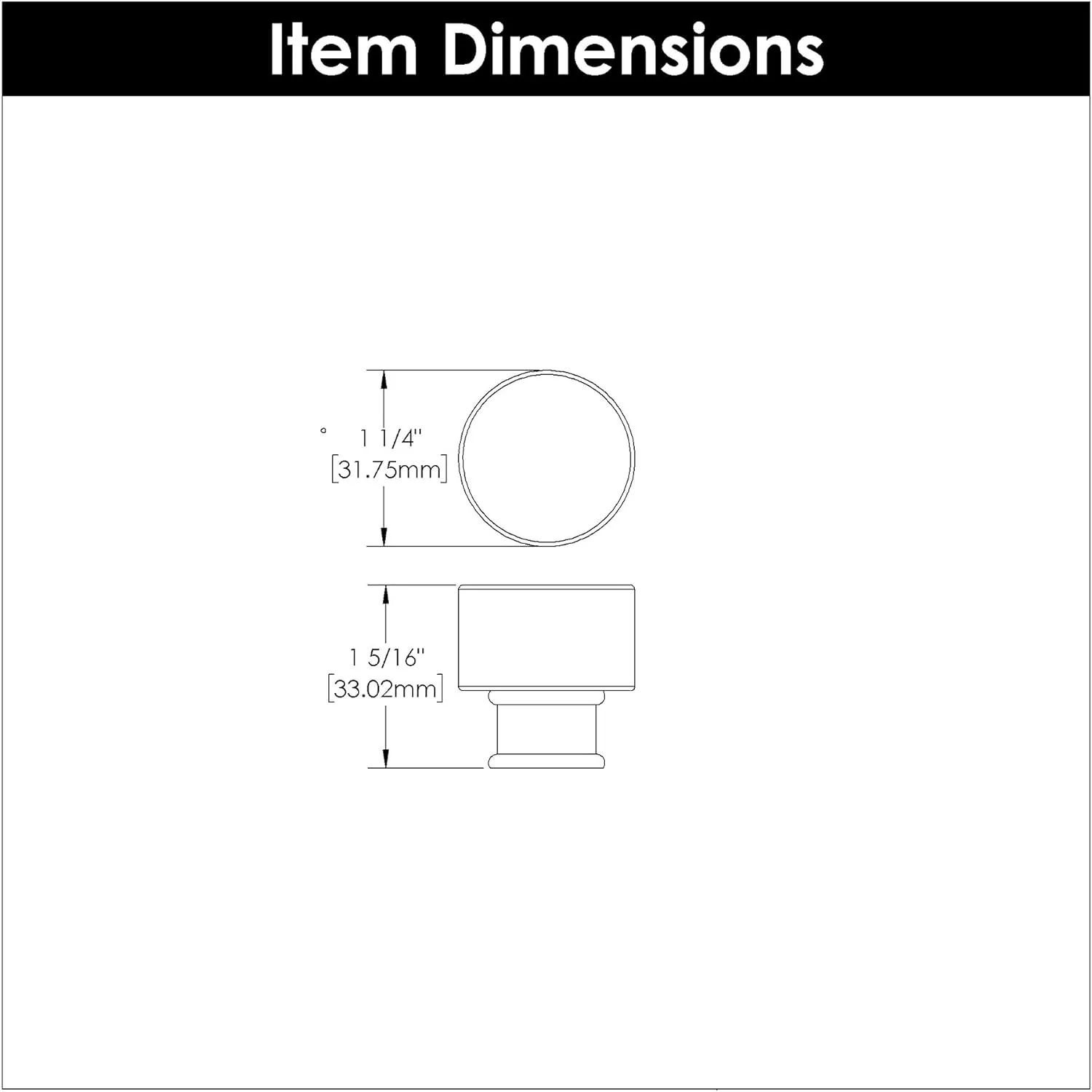 Hickory Hardware 10 Pack Solid Core Kitchen Cabinet Knobs, Luxury Cabinet and Dresser Knobs, Handle Pulls for Doors & Drawers, 1-1/4 Inch, Crysacrylic with Satin Nickel, Midway Collection