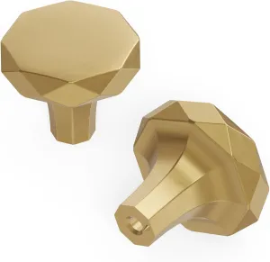 Hickory Hardware H077839CBZ-10B Karat Collection Knob 1-1/4 Inch Diameter Champagne Bronze Finish (10 Pack)