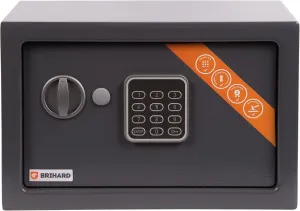 Home Electronic Safe 7.87"H x 12.2"W x 7.87"D, Money & Jewellery Lockable Box 0.39 Cubic Feet, Compact SafetyBox with Digital Keypad Lock LED Screen, Mini Safe Box for Home