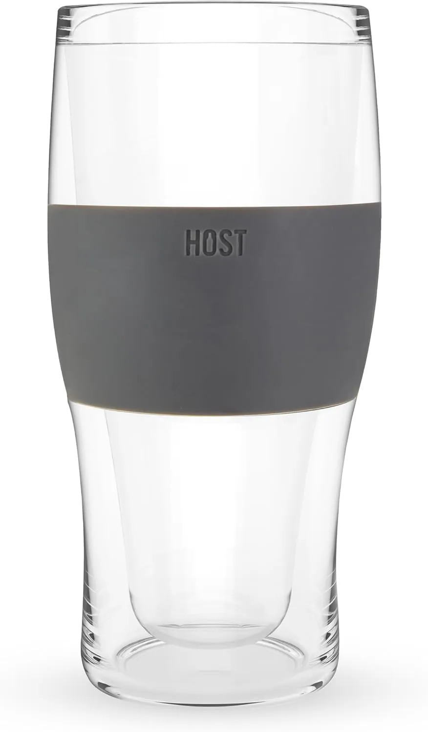 HOST Beer FREEZE Beer Glass Cups Set Drinking Glasses, Freezer Mugs with Gel Double Walled Cool Cups Plastic Multicolor 16oz Set of 4