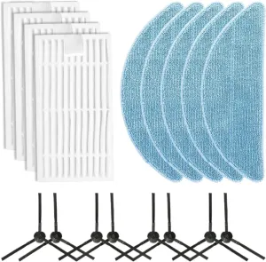 Household Cleaning Tools Accessories Cleaning，Compatible for ILIFE，G9/G9PRO/V9/V9PRO Accessories Pack Cleaning Cloths Side Brush Filter(2pcs)