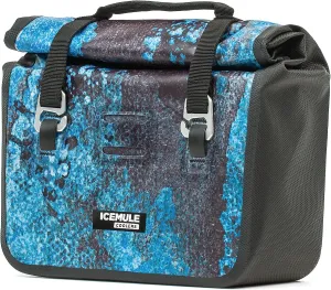 ICEMULE Impulse Cooler - 3-in-1 Bike Handlebar Bag, Cross-Body Tote and Cooler with Carry Handle, Insulated Lunch Bag, Portable, Waterproof, Soft Sided Cooler, 24  Hours Cooling, Fits 3 Cans   Ice