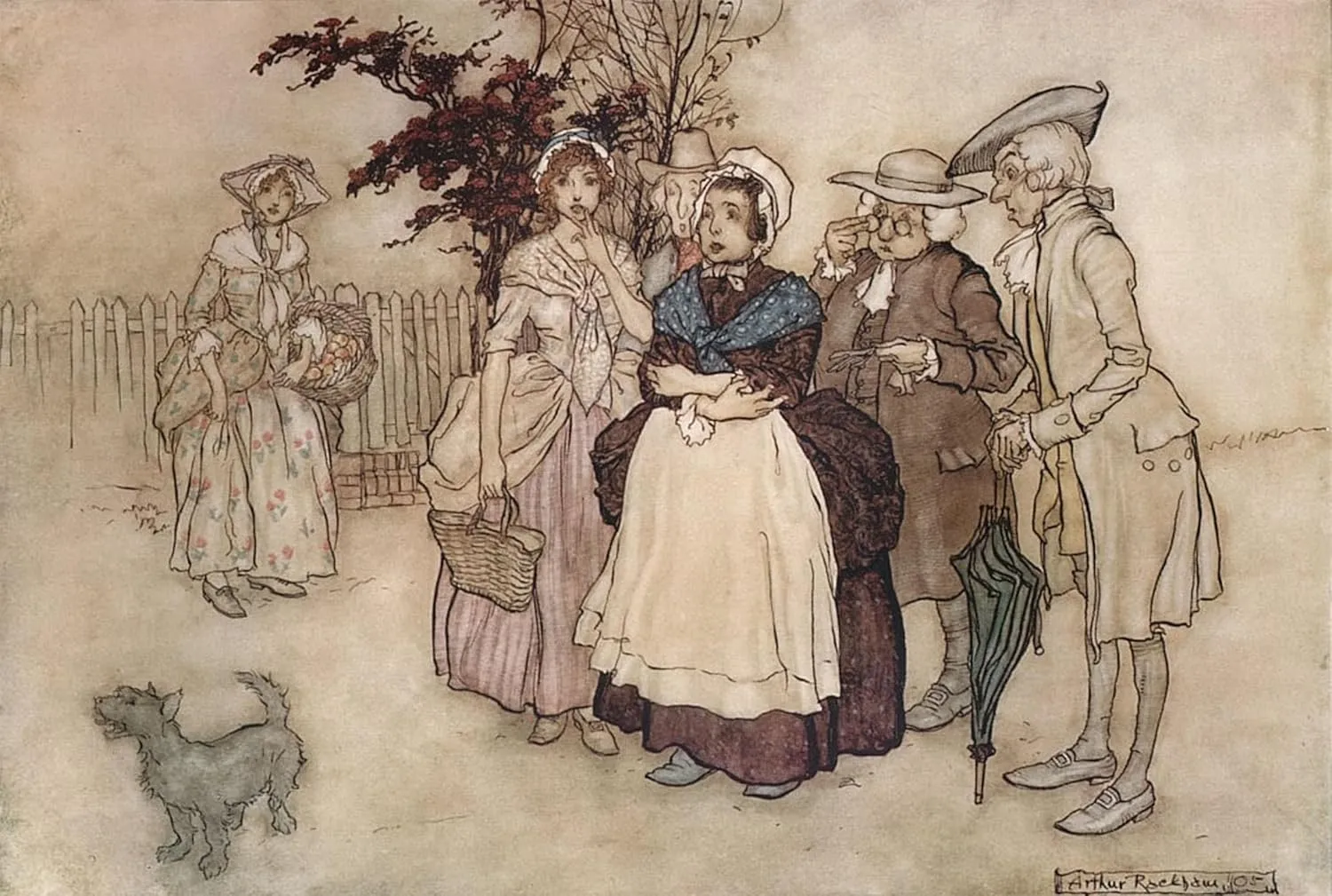 iiRTTFiRT Famous Artwork Picture Poster Modern Rip Van Winkle by Arthur Rackham Pop Art for Home Decor 60x90cm