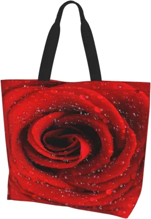 IMPCOKRU Large Tote Bag for Women Reuseable Handbag,Double Sided Priting Grocery Bag Foldable for Shopping Travel Activity