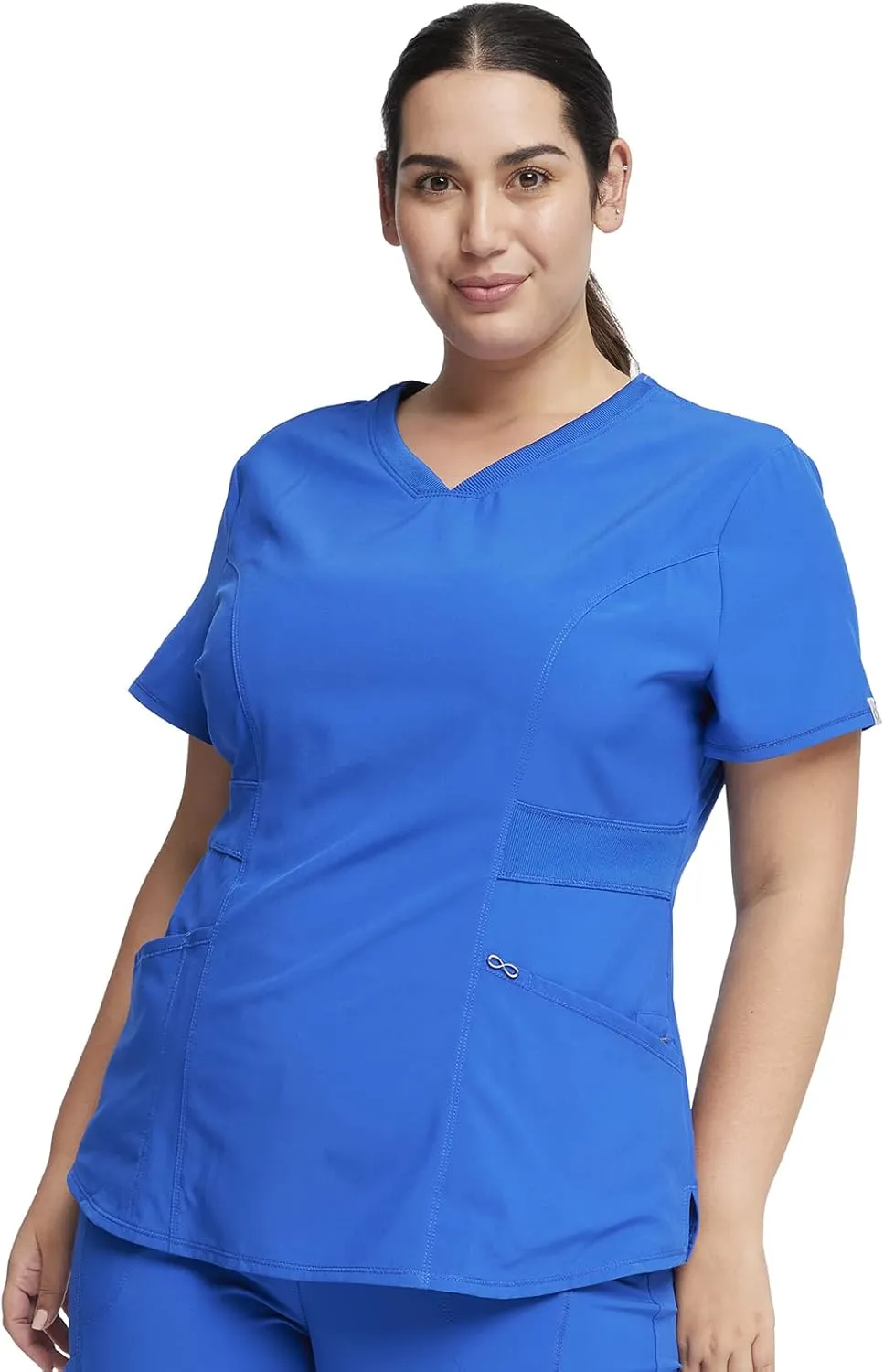 Infinity Cherokee V-Neck Women's Nurse Scrub Top, 4-Way Stretch, Superior Performance and Comfort CK623A