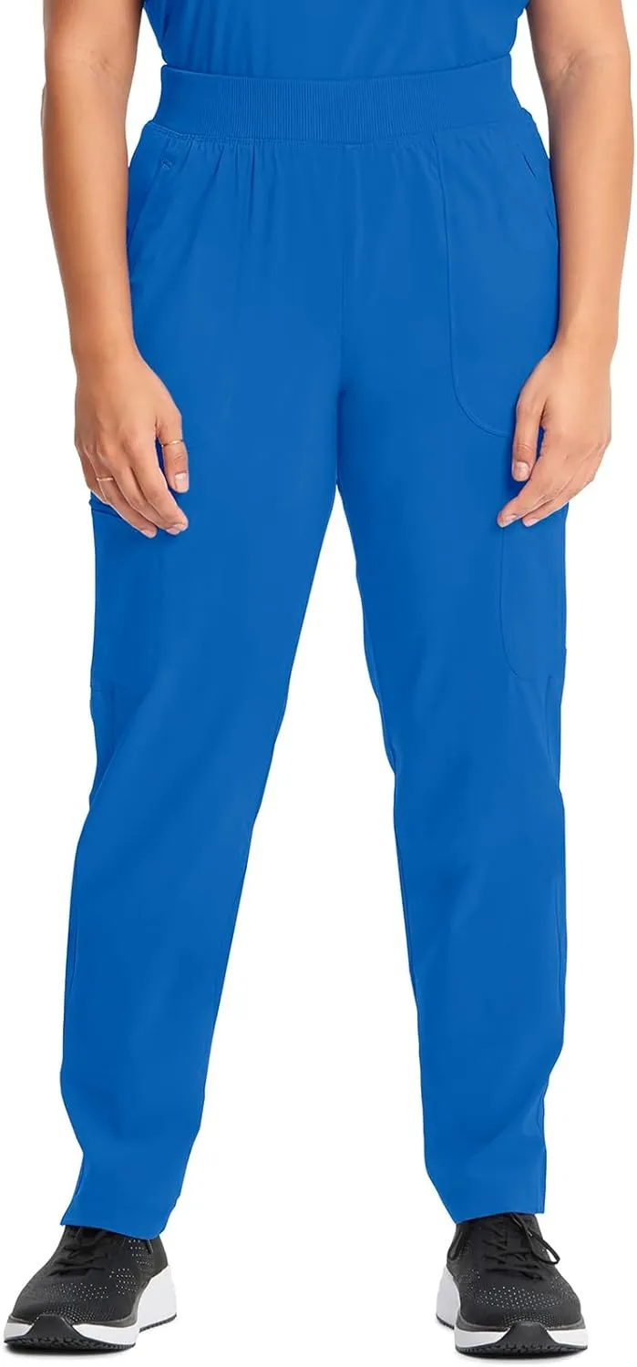 Infinity Cherokee Women's Scrub Pant Mid Rise Tapered Leg Pull-on Bottom with Moisture Wicking & 360° Stretch Fabric CK065A