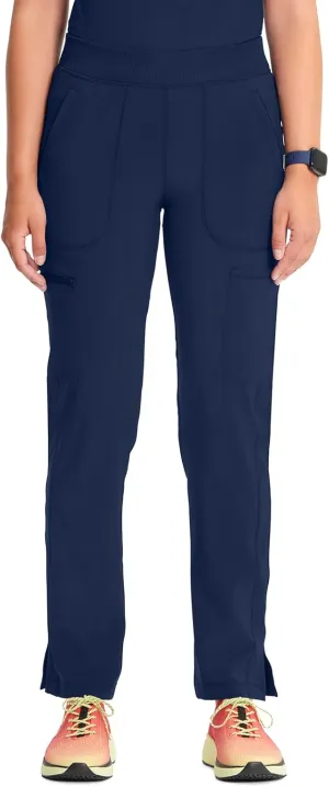 Infinity Cherokee Women's Scrub Pant Mid Rise Tapered Leg Pull-on Bottom with Moisture Wicking & 360° Stretch Fabric CK065A