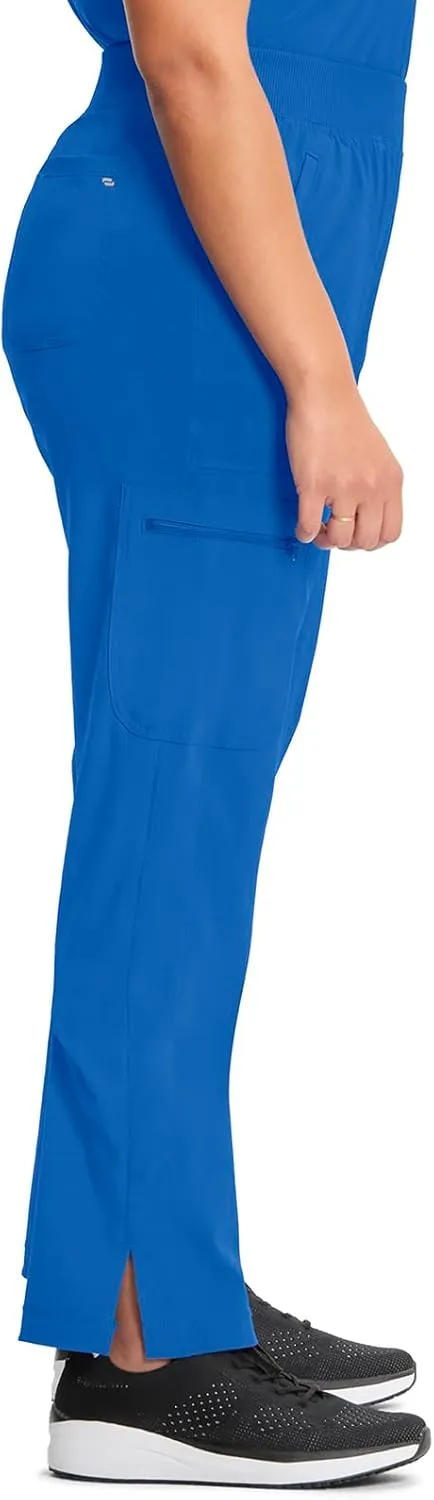 Infinity Cherokee Women's Scrub Pant Mid Rise Tapered Leg Pull-on Bottom with Moisture Wicking & 360° Stretch Fabric CK065A