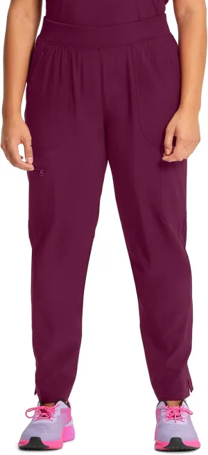 Infinity Cherokee Women's Scrub Pant Mid Rise Tapered Leg Pull-on Bottom with Moisture Wicking & 360° Stretch Fabric CK065A