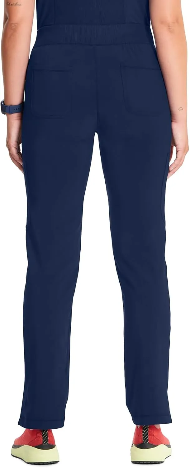 Infinity Cherokee Women's Scrub Pant Mid Rise Tapered Leg Pull-on Bottom with Moisture Wicking & 360° Stretch Fabric CK065A