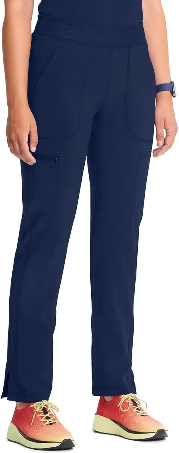 Infinity Cherokee Women's Scrub Pant Mid Rise Tapered Leg Pull-on Bottom with Moisture Wicking & 360° Stretch Fabric CK065A
