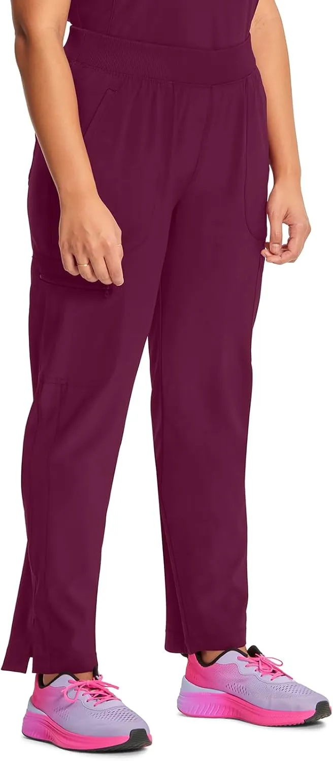 Infinity Cherokee Women's Scrub Pant Mid Rise Tapered Leg Pull-on Bottom with Moisture Wicking & 360° Stretch Fabric CK065A