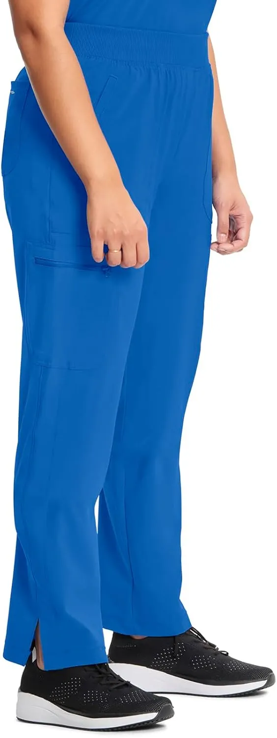 Infinity Cherokee Women's Scrub Pant Mid Rise Tapered Leg Pull-on Bottom with Moisture Wicking & 360° Stretch Fabric CK065A