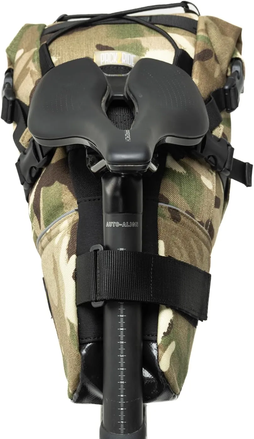 Inova Light Bike Saddle Bag - Water Resistant, Durable Cordura Fabric, Essential for Bikepacking - Under Seat Storage, Seat Bag for Road, Gravel Cycling