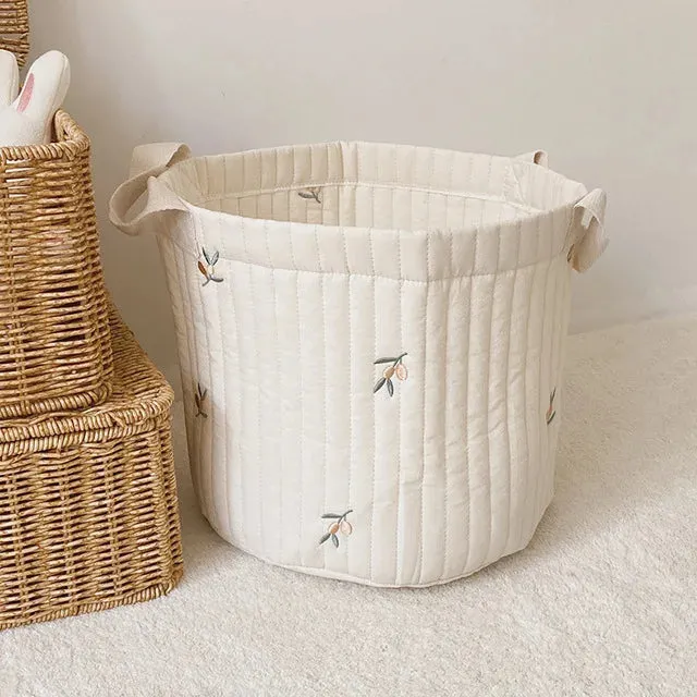 INS Baby Bags Cute Bear Embroidery Diaper Bag Caddy Nappy Cart Storage Mummy Maternity Bag