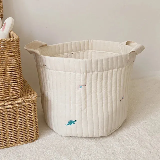 INS Baby Bags Cute Bear Embroidery Diaper Bag Caddy Nappy Cart Storage Mummy Maternity Bag