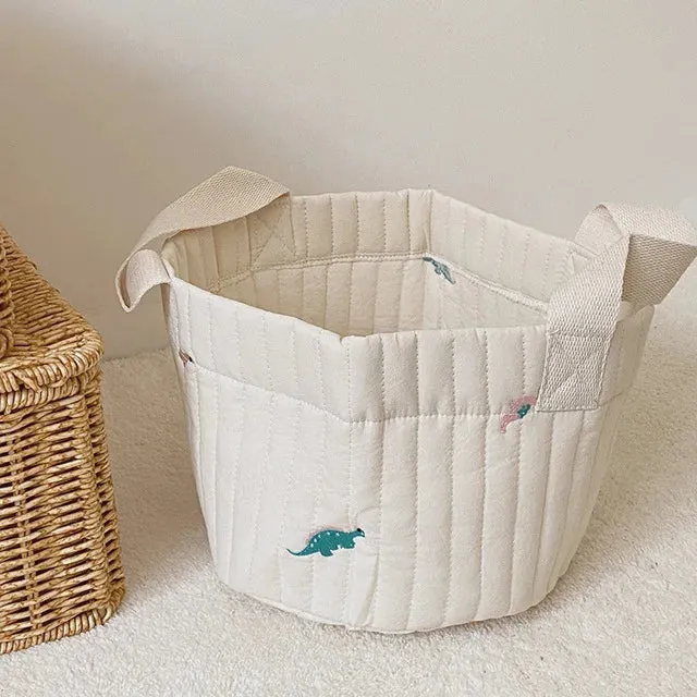 INS Baby Bags Cute Bear Embroidery Diaper Bag Caddy Nappy Cart Storage Mummy Maternity Bag