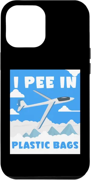 iPhone 15 Plus I Pee In Plastic Bags Glider Pilot Flight Gliding Aircraft Case