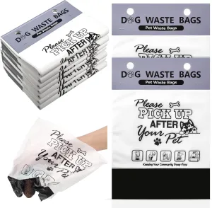 Ireer 1000 Pcs 2 Ply Header Dog Waste Bags Bulk Dog Poop Station Refills Pet Waste Bags Thicker Leakproof Disposal No More Warm Yuck Feeling for Home Outdoor Parks Communities HOAs