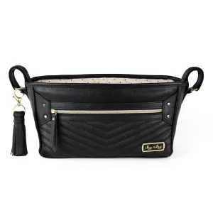 Itzy Ritzy - Travel Stroller Caddy with Tassel Jetsetter Black