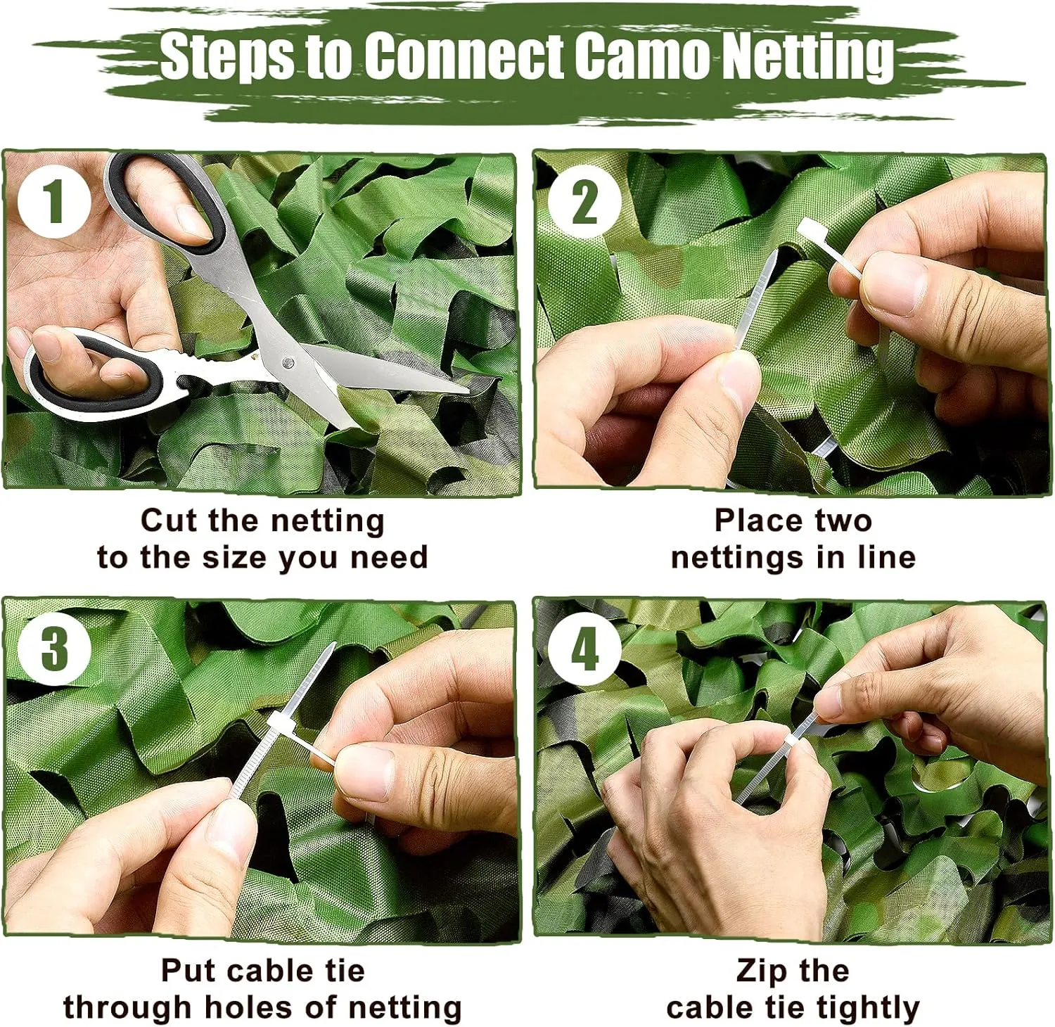 iunio Camo Netting, Camouflage Net, Bulk Roll, Mesh, Cover, Blind for Hunting, Decoration, Sun Shade, Party, Camping, Outdoor