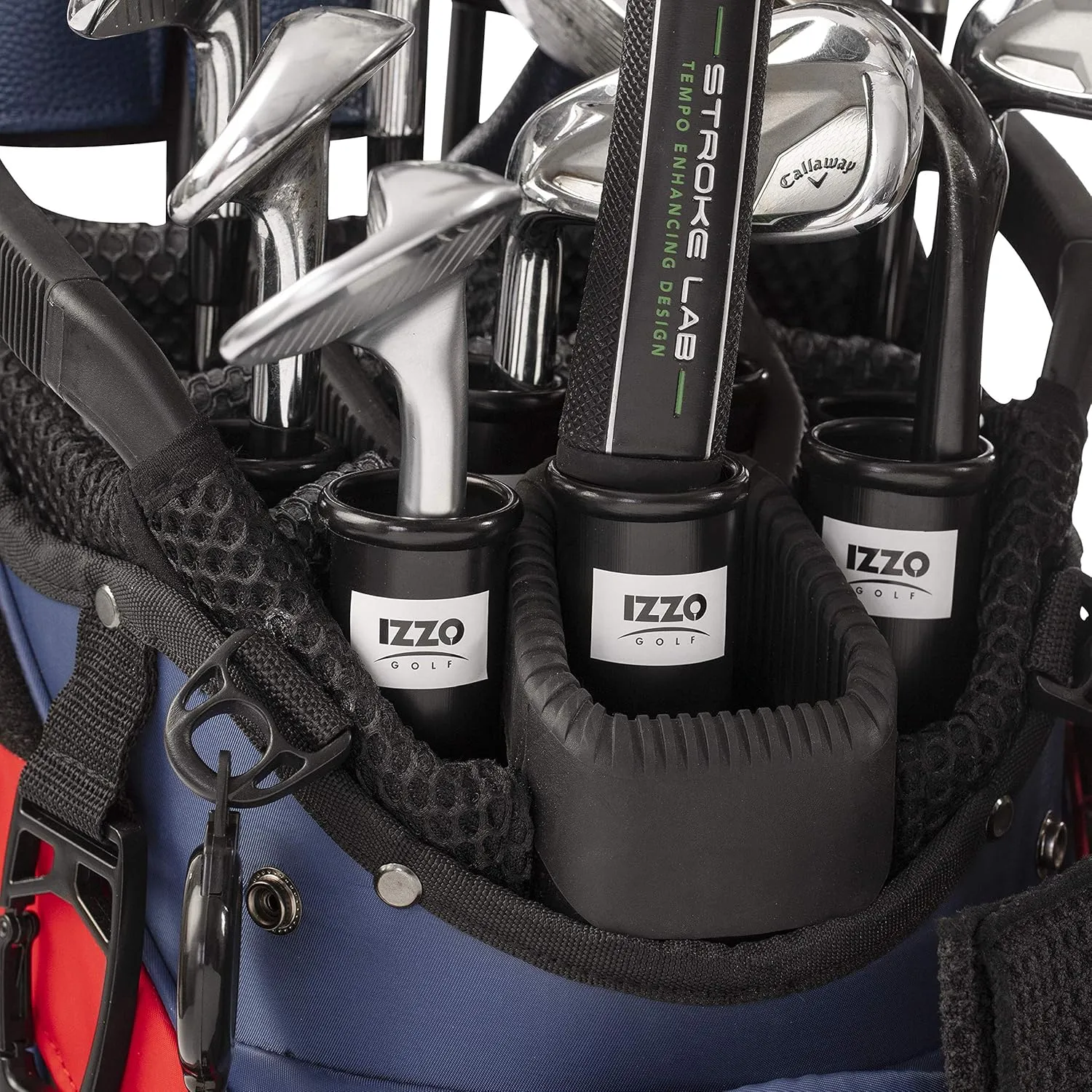 IZZO Golf Black Plastic Golf Club Tube