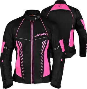 JAG Touring Motorcycle Jacket for Women, All Season Adventure Women's Dual Sport Jacket with CE Armor Cordura Fabric