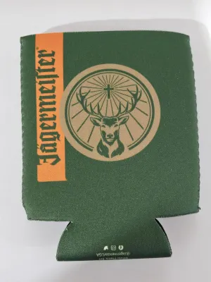 Jagermeister Can Coolers - Set of 2 Heavy Duty Neoprene Fits Standard 12 Oz Cans and Wine Bottles