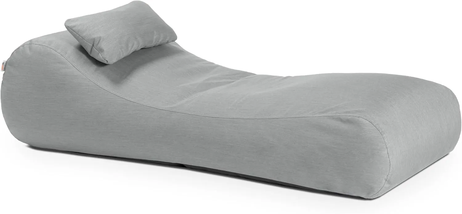 Jaxx Arlo Outdoor Bean Bag Sun Lounger | Pool Patio Chaise Recliner |, Granite