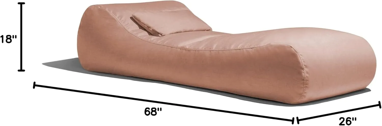 Jaxx Arlo Outdoor Bean Bag Sun Lounger | Pool Patio Chaise Recliner |, Petal