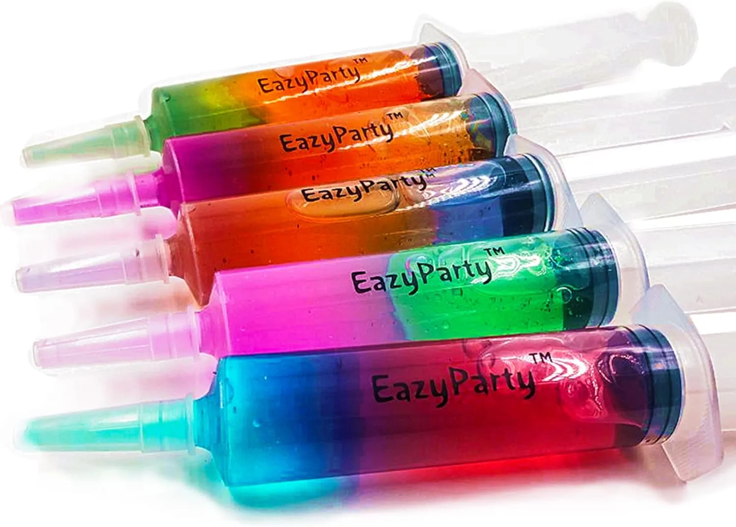 Jello Party shoot Syringes with 5 Extra Caps, 50 Pack Reusable 2oz Party Syringe,and Cleaning Brush, Great for Holiday Parties