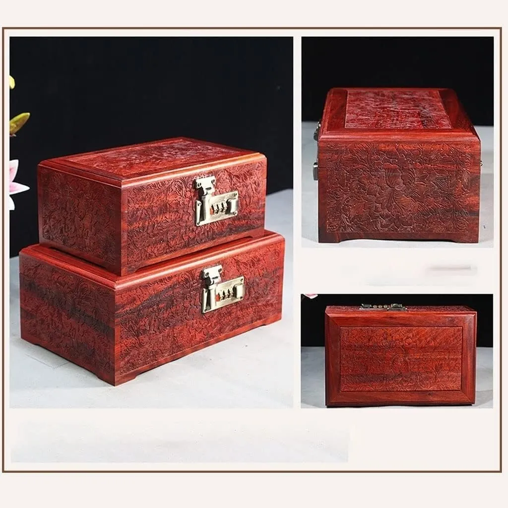 Jewelry Box Storage Cosmetic Ring Earring Necklace Bracelet Retro