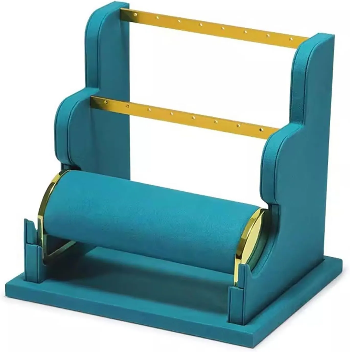Jewelry Holder Stand Jewelry Stand Display Rack Velvet Jewelry Display Stand Detachable Earring Bracelet Watch Display Storage Rack Necklace Hanger Wall Mount(Color:F) (D)