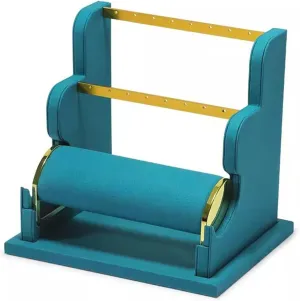 Jewelry Holder Stand Jewelry Stand Display Rack Velvet Jewelry Display Stand Detachable Earring Bracelet Watch Display Storage Rack Necklace Hanger Wall Mount(Color:F) (D)