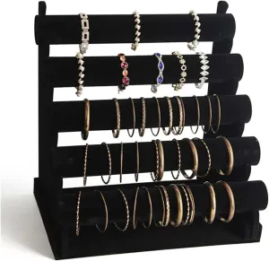 Jewelry Stand Bracelet Stand Jewelry Removable Velvet Bracelet Stand Watch Display Stand (B)