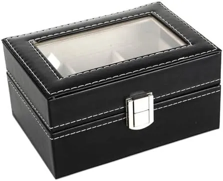 JSEIAJB Jewelry Box Jewelry Box Family Fu Watch Box Perspective 3 Watch Display Box