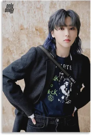 K-pop Artist Poster OnlyOneOf Rie Unknown Art Pics 0.1 Ver. 1st Teaser Canvas Poster Bedroom Decor Sports Landscape Office Room Decor Gift 20x30inch(50x75cm)