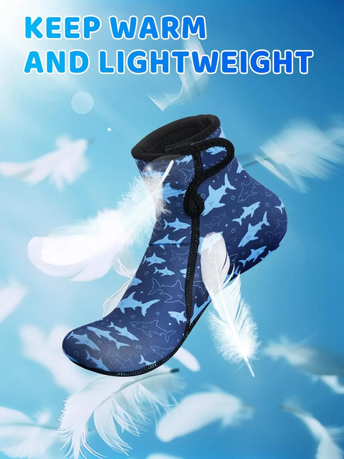 Kids Neoprene Socks 3mm Water Socks Keep Warm Sand Socks Anti-Slip Wetsuit Socks Water Sport Swimming Surfing