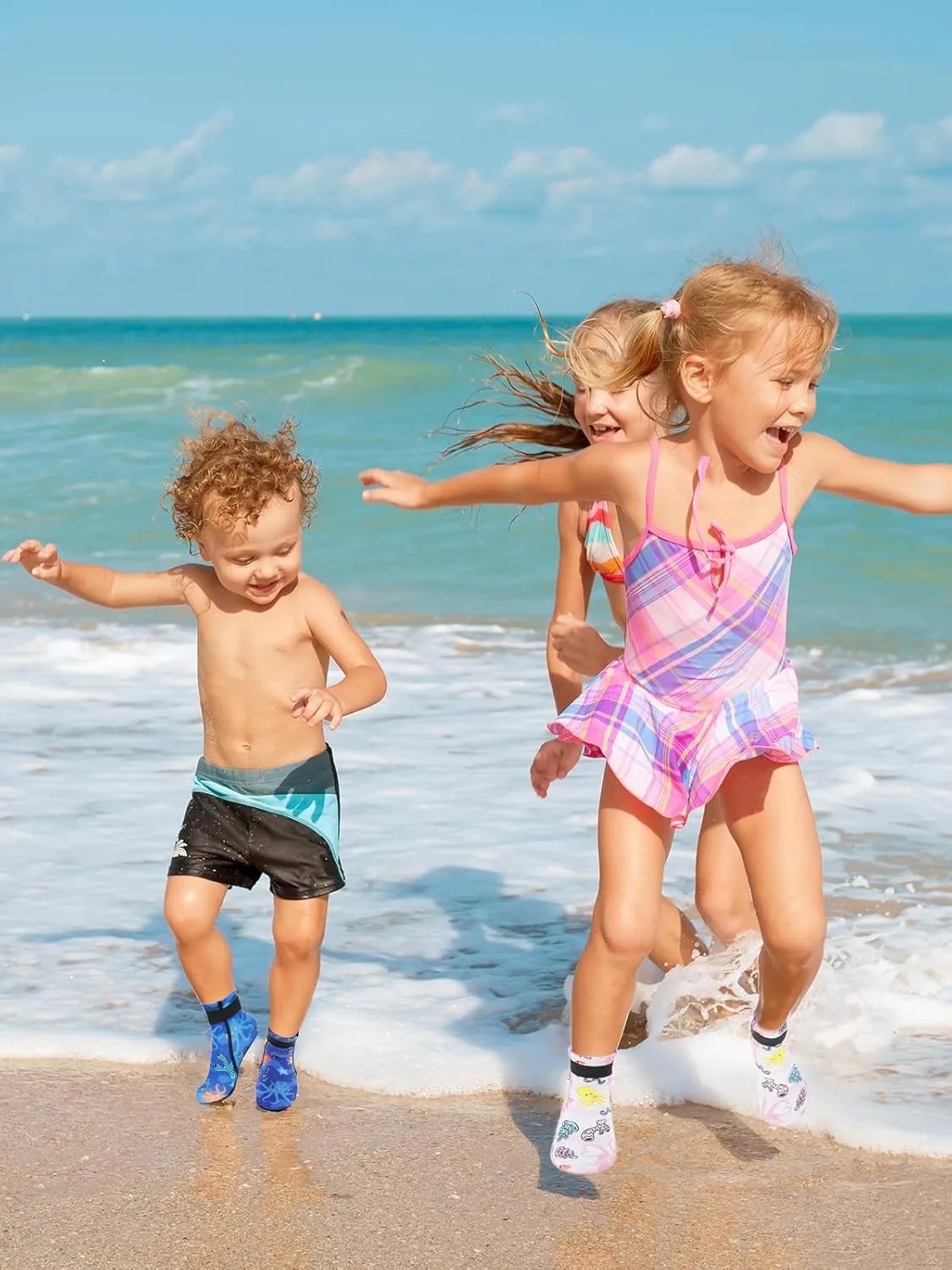 Kids Neoprene Socks 3mm Water Socks Keep Warm Sand Socks Anti-Slip Wetsuit Socks Water Sport Swimming Surfing