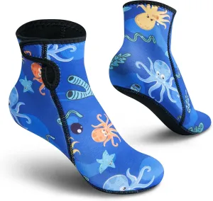 Kids Neoprene Socks 3mm Water Socks Sand Socks Anti-Slip Swimming Socks Keep Warm Wetsuit Socks for Water Sport