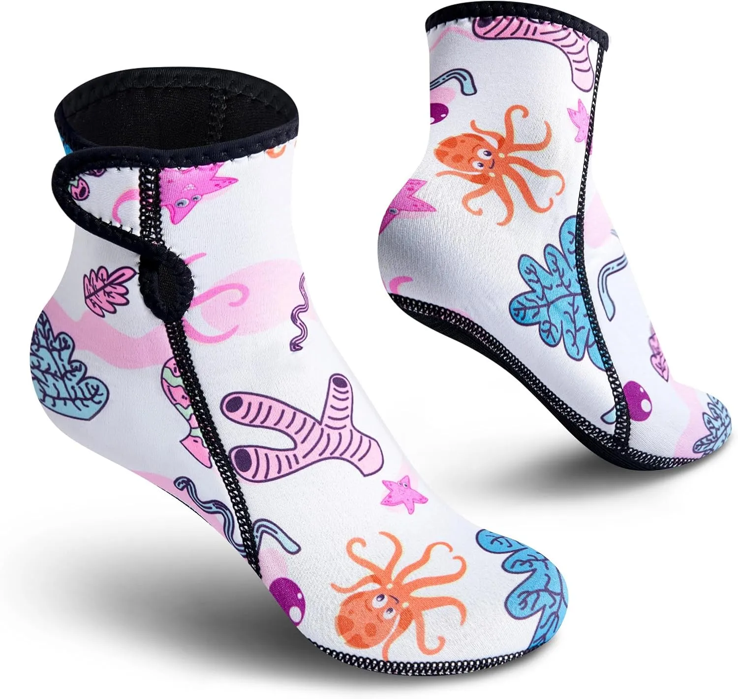 Kids Neoprene Socks 3mm Water Socks Sand Socks Anti-Slip Swimming Socks Keep Warm Wetsuit Socks for Water Sport