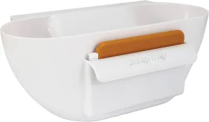 KitchenArt 18530 Scrap Trap With Scraper, Plastic, White