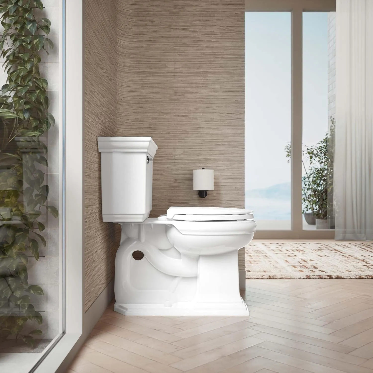 KOHLER 4639-RL-0 Cachet ReadyLatch Round-Front Toilet Seat, Quiet-Close Lid, Contoured Seat, Grip-Tight Bumpers and Installation Hardware, White
