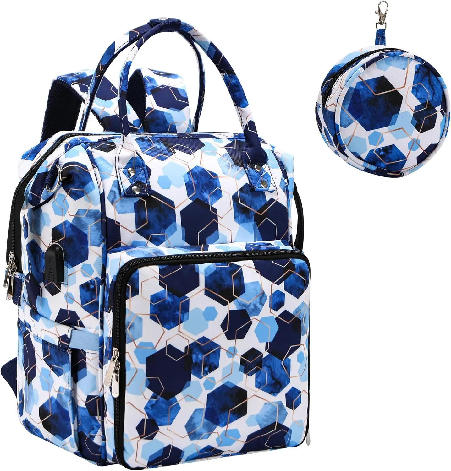 KOKNIT crochet bag,knitting bagBackpack and Tote Bag Storage Bag ，Large capacityYarn Storage Organizer Travel Crochet Bag Women Carrying Crochet Accessories Knitting Needles Crochet