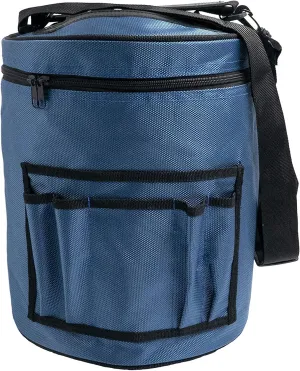 Laminet Crochet,Yarn,Knitting Storage Organizer Caddy Tote Bag, Large Capacity - Spacious - Lightweight - Zippered, Multiple Pockets,for Portable Travel Organizing Crocheting Needles and Accessories