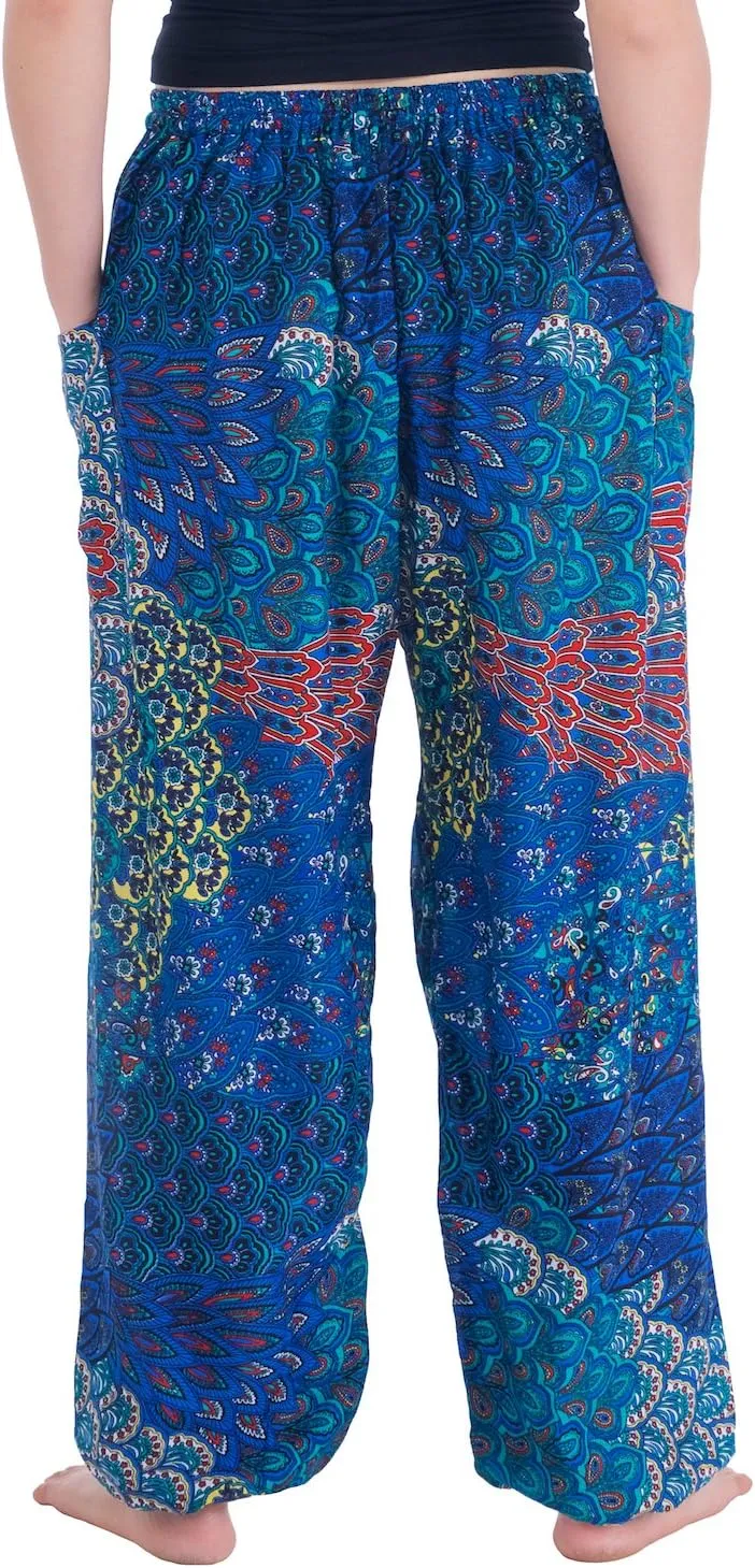 Lannaclothesdesign Harem Pants Hippie Boho Yoga Trousers Womens Flowy Clothing